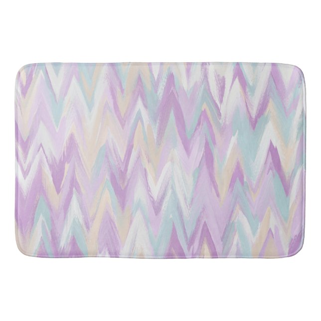 Abstract Chevrons Bath Mat (Front)