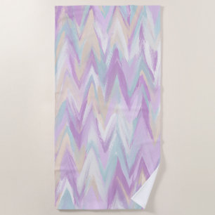 Abstract Chevrons Beach Towel
