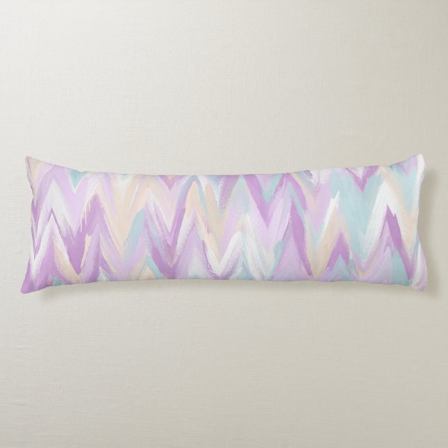 Abstract Chevrons Body Cushion (Front)