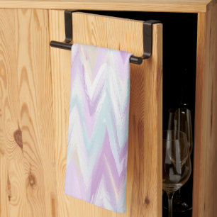 Abstract Chevrons Tea Towel