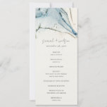 Abstract Chic Blue Gold Beachy Wedding Program<br><div class="desc">Abstract Watercolor Blue Gold Beachy Theme Collection.- it's an elegant script watercolor Illustration of abstract beach waves,  perfect for your abstract coastal beachy wedding & parties. It’s very easy to customise,  with your personal details. If you need any other matching product or customisation,  kindly message via Zazzle.</div>