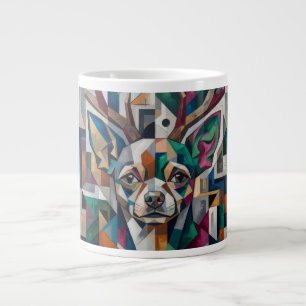 Abstract Chihuahua Large Coffee Mug