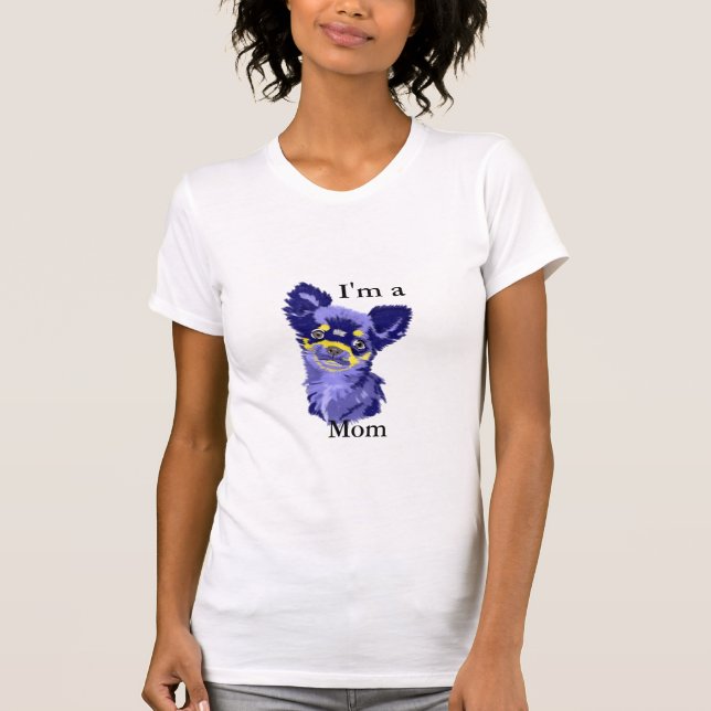 Abstract Chihuahua Mum T-Shirt (Front)
