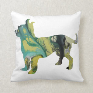 Abstract  Chihuahua Silhouette Cushion