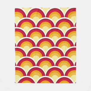 Abstract chinese,  japanese scaly skin mythical fa fleece blanket