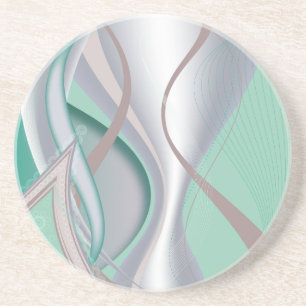 Abstract Chocolate Mint Tornado Coaster