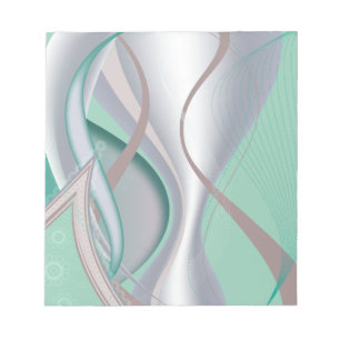 Abstract Chocolate Mint Tornado Notepad