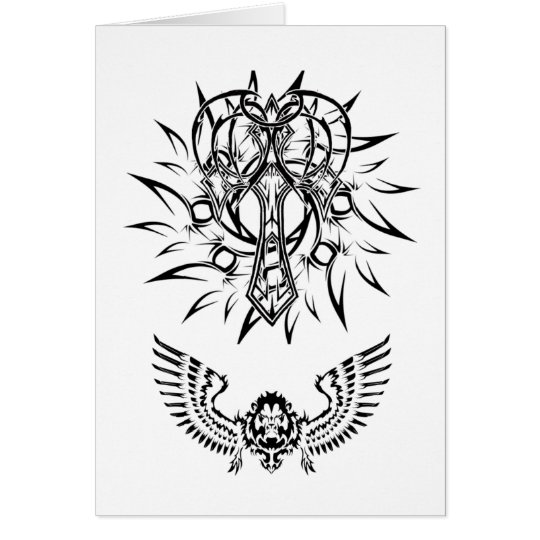 Abstract Christian Tribal Tattoo Design Zazzle Com Au