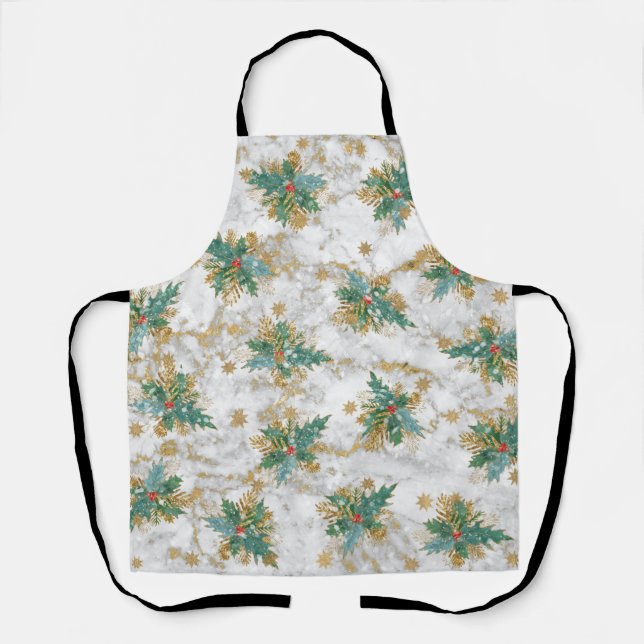 Abstract Christmas Art Apron (Front)