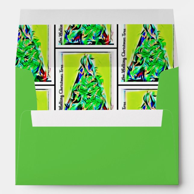 Abstract Christmas art Envelope (Back (Bottom))