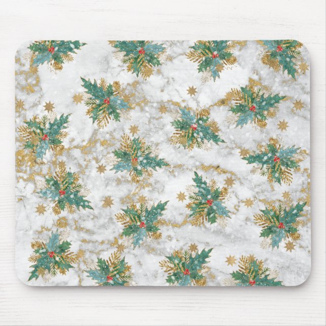 Abstract Christmas Art Mouse Pad (Front)