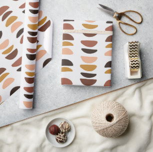 Abstract   Christmas   Beige   Minimalistic   Wrapping Paper