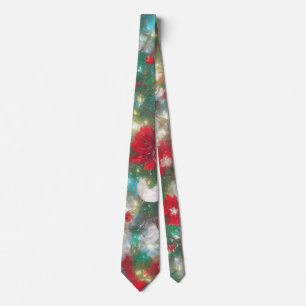 Abstract Christmas Decorations Holiday Tie