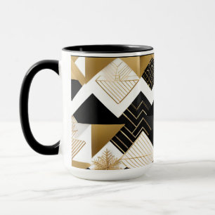 abstract christmas diamonds coffee mug