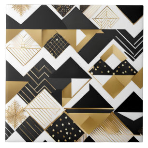 abstract christmas diamonds tile