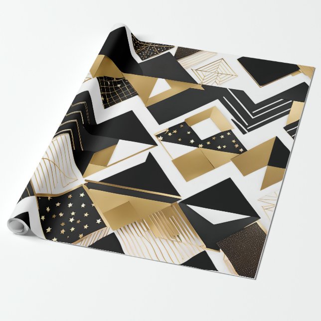 abstract christmas diamonds wrapping paper (Unrolled)