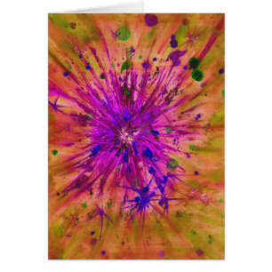 Abstract Christmas Star watercolor 