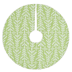 Abstract Christmas Tree Brushed Polyester Tree Skirt