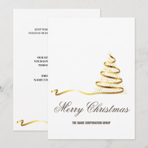 Abstract Christmas tree business Invitation