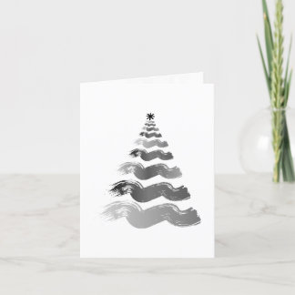 Abstract Christmas Tree Christmas Card