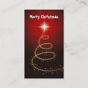 Abstract Christmas Tree Gift Tag-Business Cards