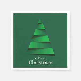 Abstract Christmas Tree Holiday Party Napkin