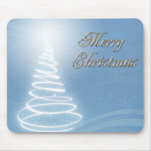 Abstract Christmas Tree Mouse Pad