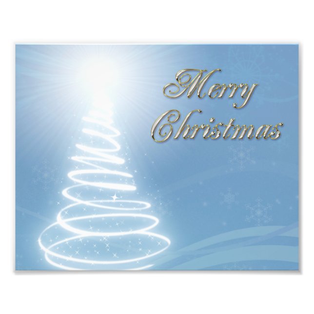 Abstract Christmas Tree Photo Print (Front)