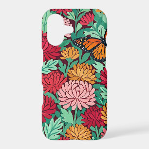 Abstract Chrysanthemum Butterfly iPhone Cases