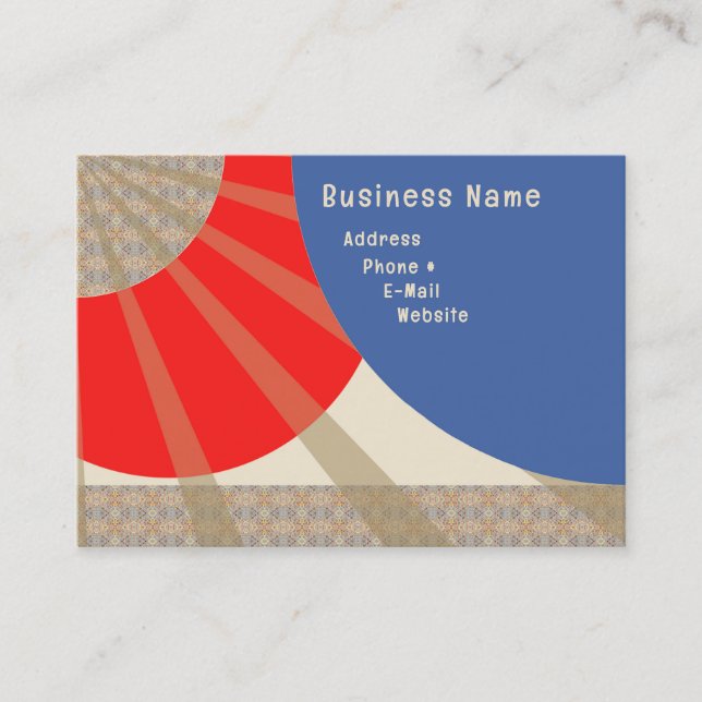 Abstract Chubby Business Card Design (Front)