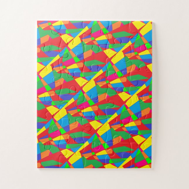 Abstract chunky art  top sports Kids Jigsaw Puzzle (Vertical)