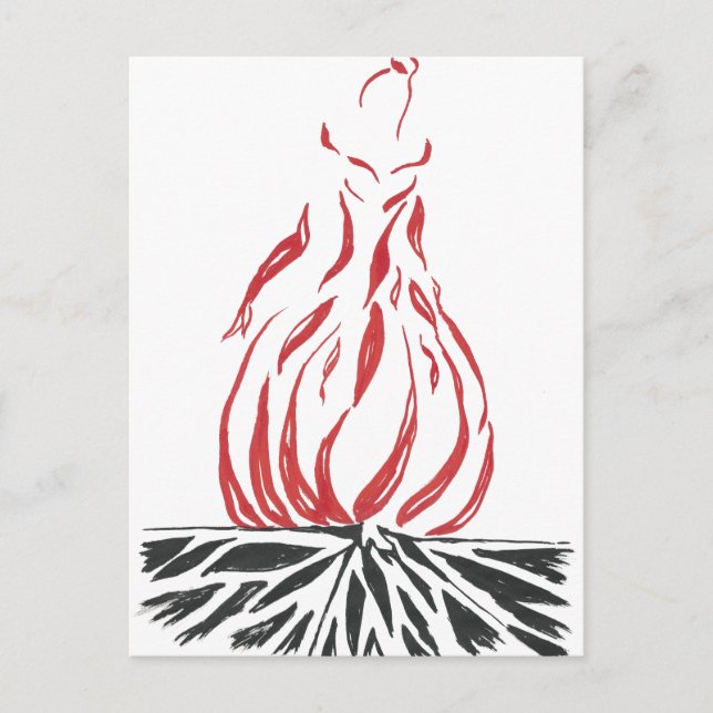 Abstract Cinderella Phoenix Postcard (Front)