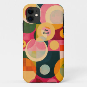 Abstract Circle Design iPhone 11 Case
