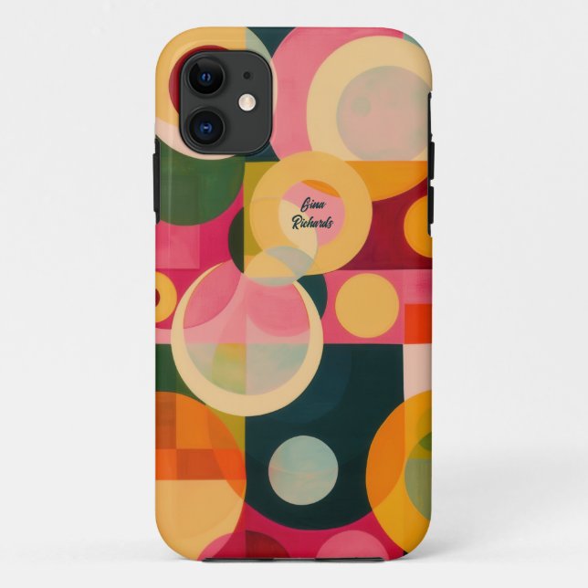 Abstract Circle Design Case-Mate iPhone Case (Back)