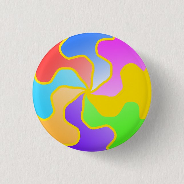Abstract Circle Form 3 Cm Round Badge (Front)