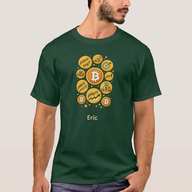 Abstract Circle Market Geometry Trader T-Shirt (Front)
