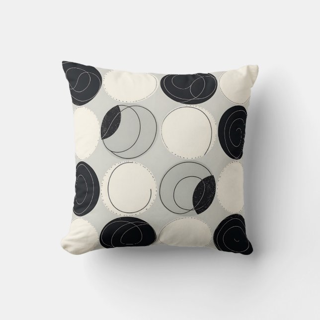 Abstract Circle Overlap Pattern Cushion (Front)