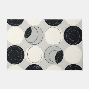 Abstract Circle Overlap Pattern Doormat