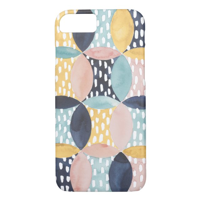 Abstract Circle Pattern Case-Mate iPhone Case (Back)