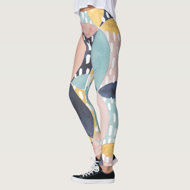 Abstract Circle Pattern Leggings (Left)