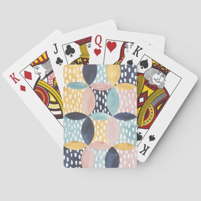 Abstract Circle Pattern Playing Cards (Back)