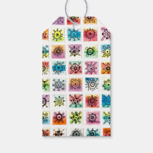 Abstract Circle Shapes Designs Illustration Gift Tags