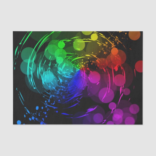Abstract Circle Swirl Tissue Paper (Front)