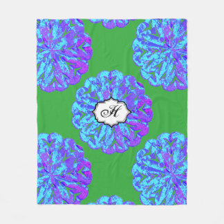 ABSTRACT CIRCLE WYCINANKI FLEECE BLANKET