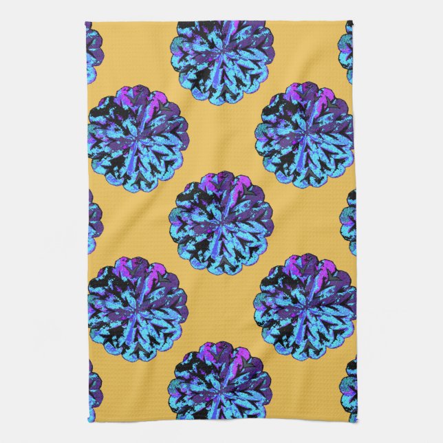 ABSTRACT CIRCLE WYCINANKI G TEA TOWEL (Vertical)