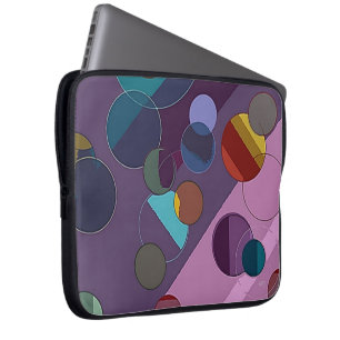 Abstract Circles and Rings Electronics Bag
