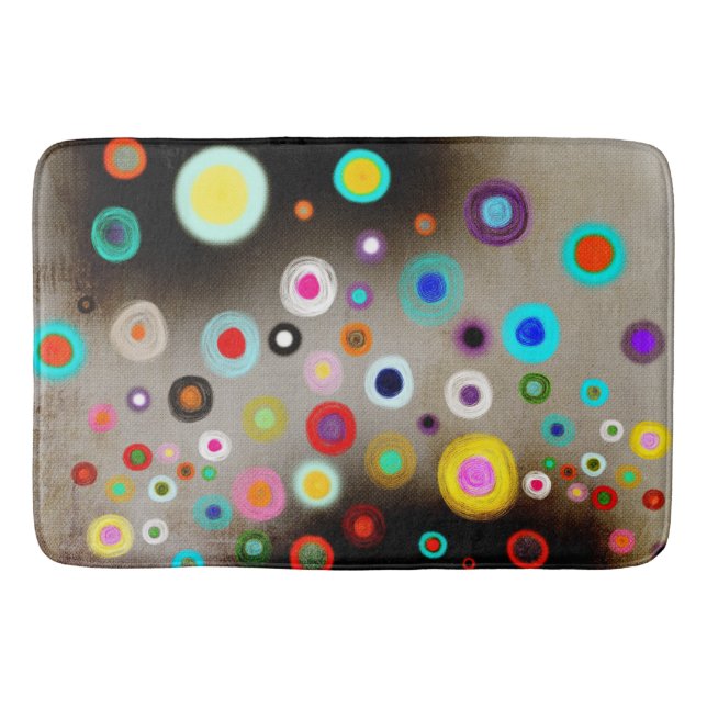ABSTRACT CIRCLES BATH MAT (Front)