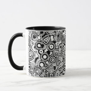 abstract circles coffee mug