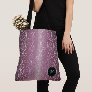 Abstract Circles japanese purple pattern. Tote Bag