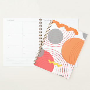 Abstract circles lines planner